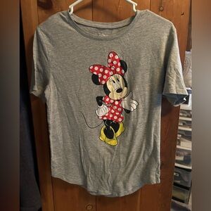 Disney Minnie Mouse Gray and Red Kids T-Shirt